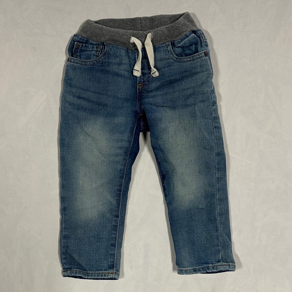 GAP Kids Blue Jeans with Gray Waistband Size 2T